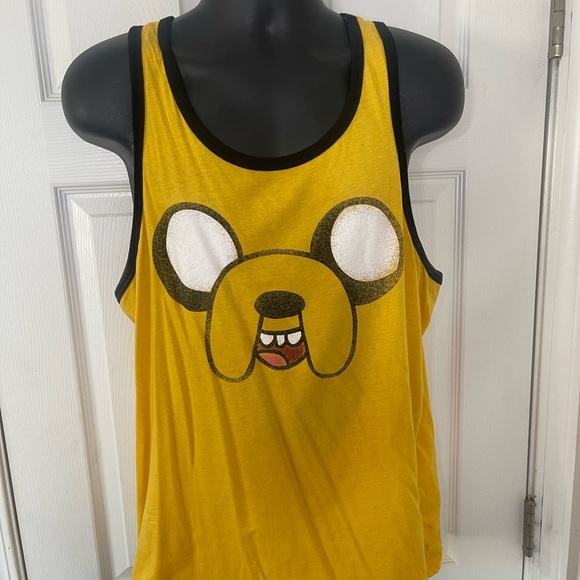 Yellow Cartoon Character Kids Tank Top - Picture 1 of 3